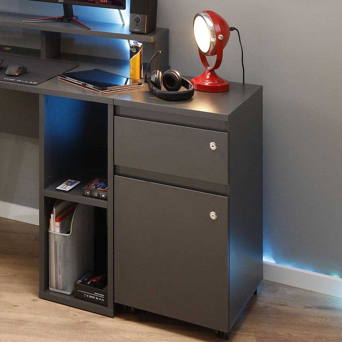 INTERLINK Caisson à roulettes File Guard