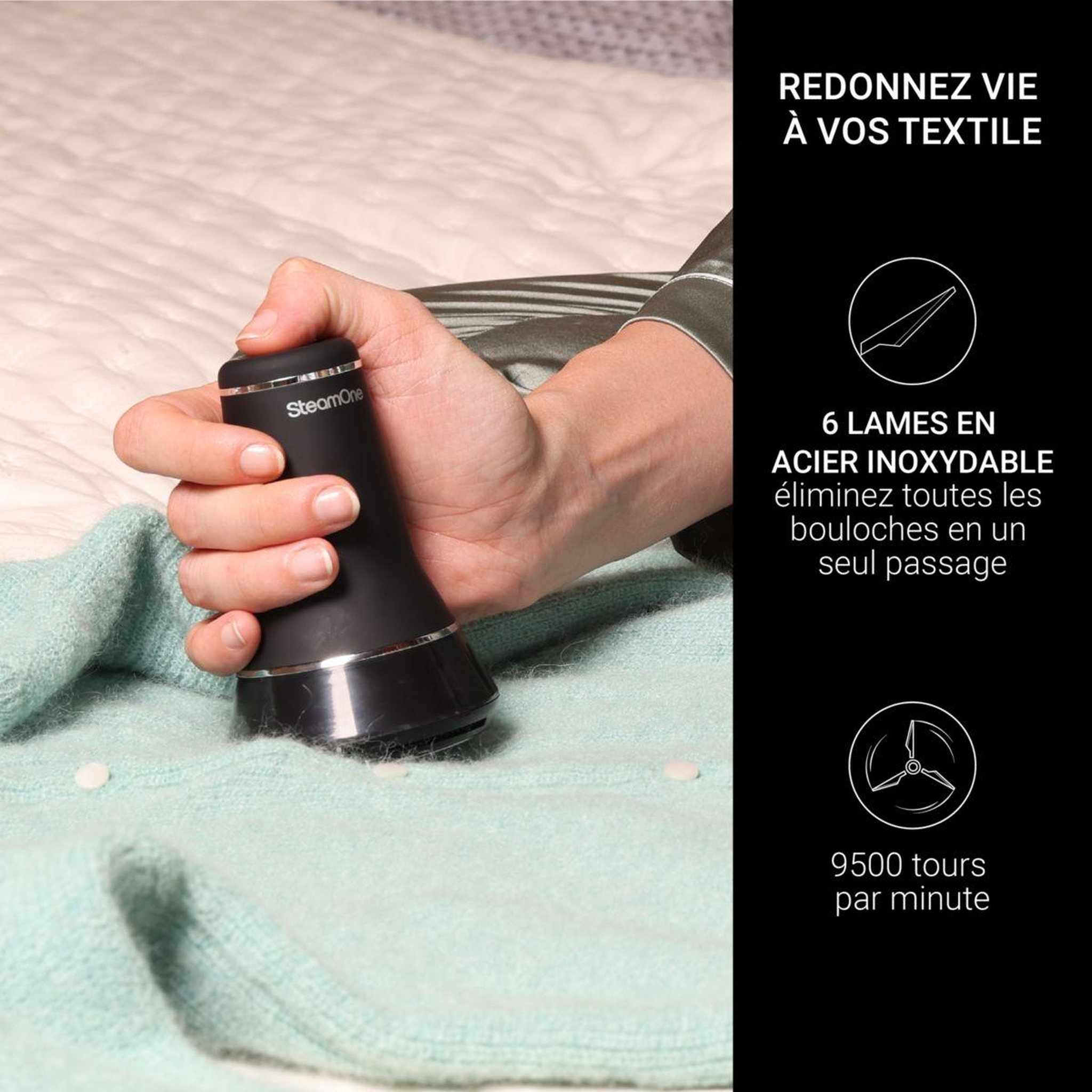 Voir la diapositive 2 : Steamone Rasoir anti-bouloches rp30b