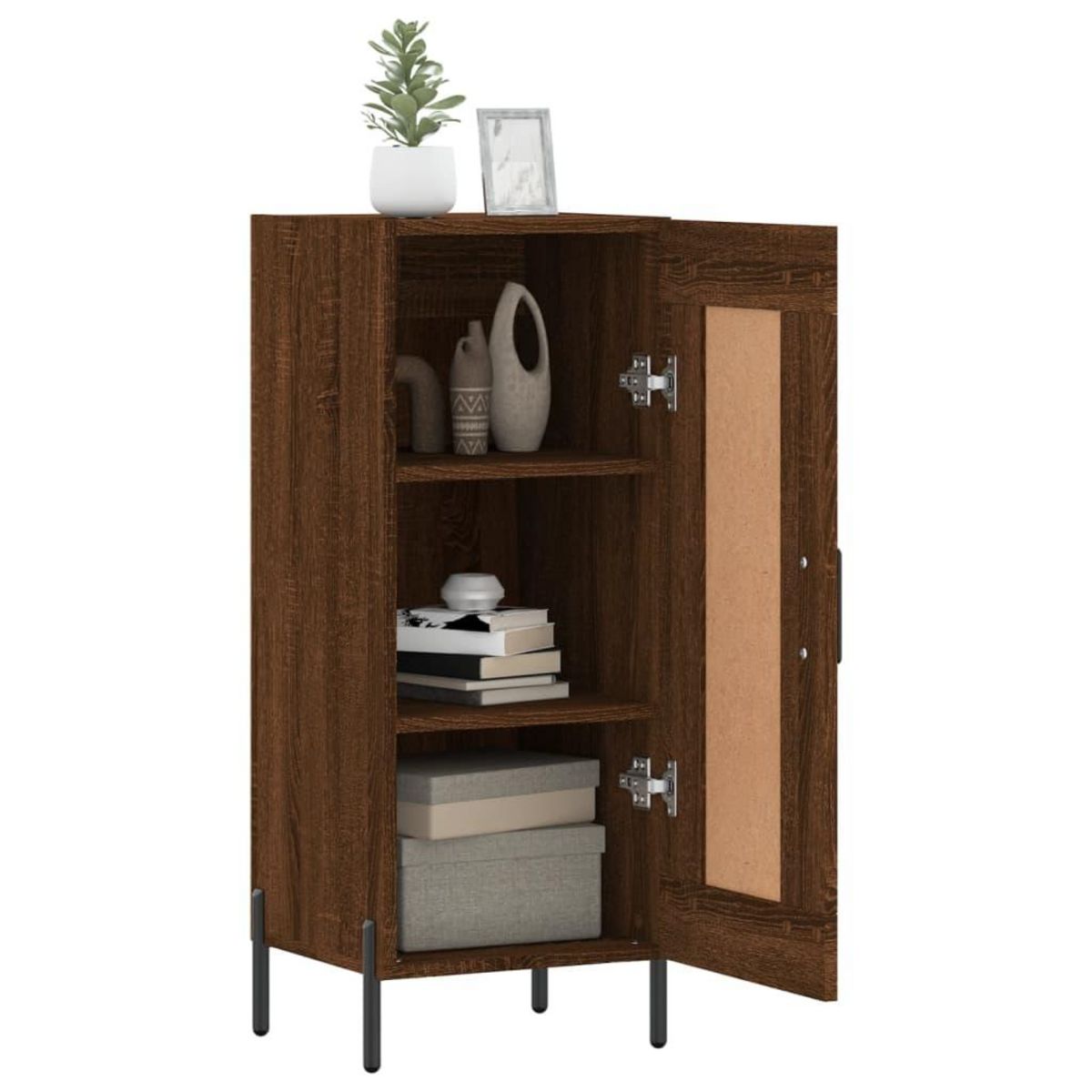 VIDAXL Buffet Chene marron 34,5x34x90 cm Bois d'ingenierie