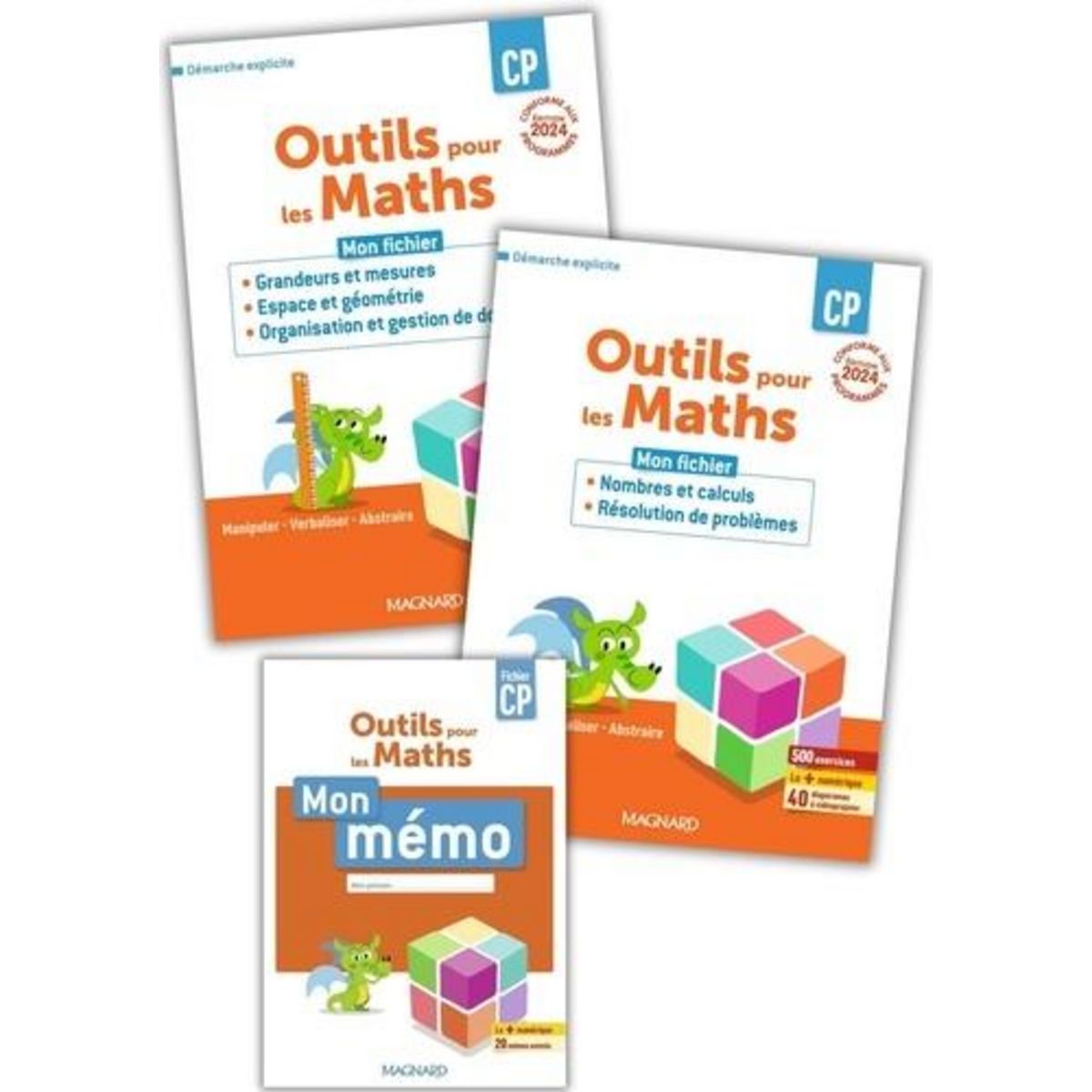 OUTILS POUR LES MATHS CP. PACK EN 3 VOLUMES, EDITION 2024, Gros Patrice