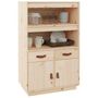 Voir la diapositive 4 : VIDAXL Buffet haut 67x40x108,5 cm Bois massif de pin
