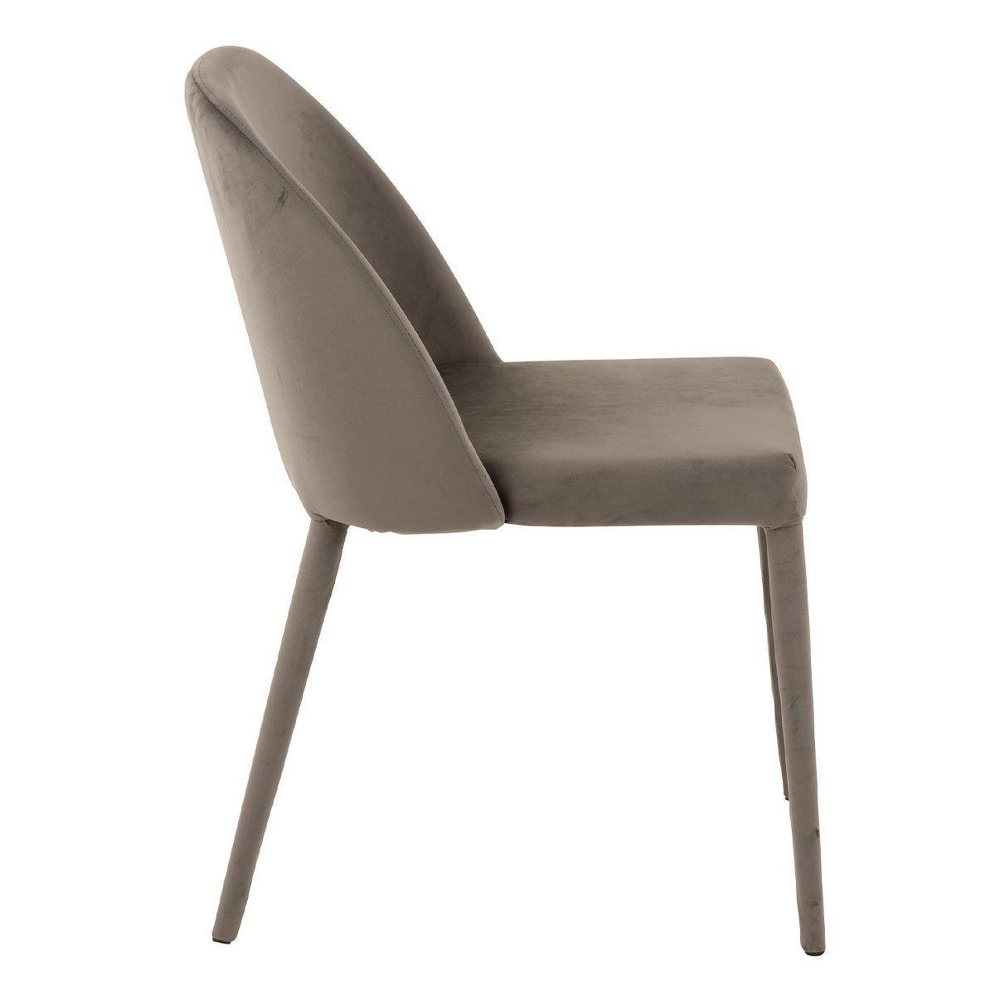 Voir la diapositive 3 : J-LINE Chaise Design  Charlotte  81cm Gris
