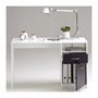 Voir la diapositive 4 : FMD Bureau JACKSON - Décor blanc P/noir - L123 x H76,5 x P50 cm - Fabriqué en Allemagne