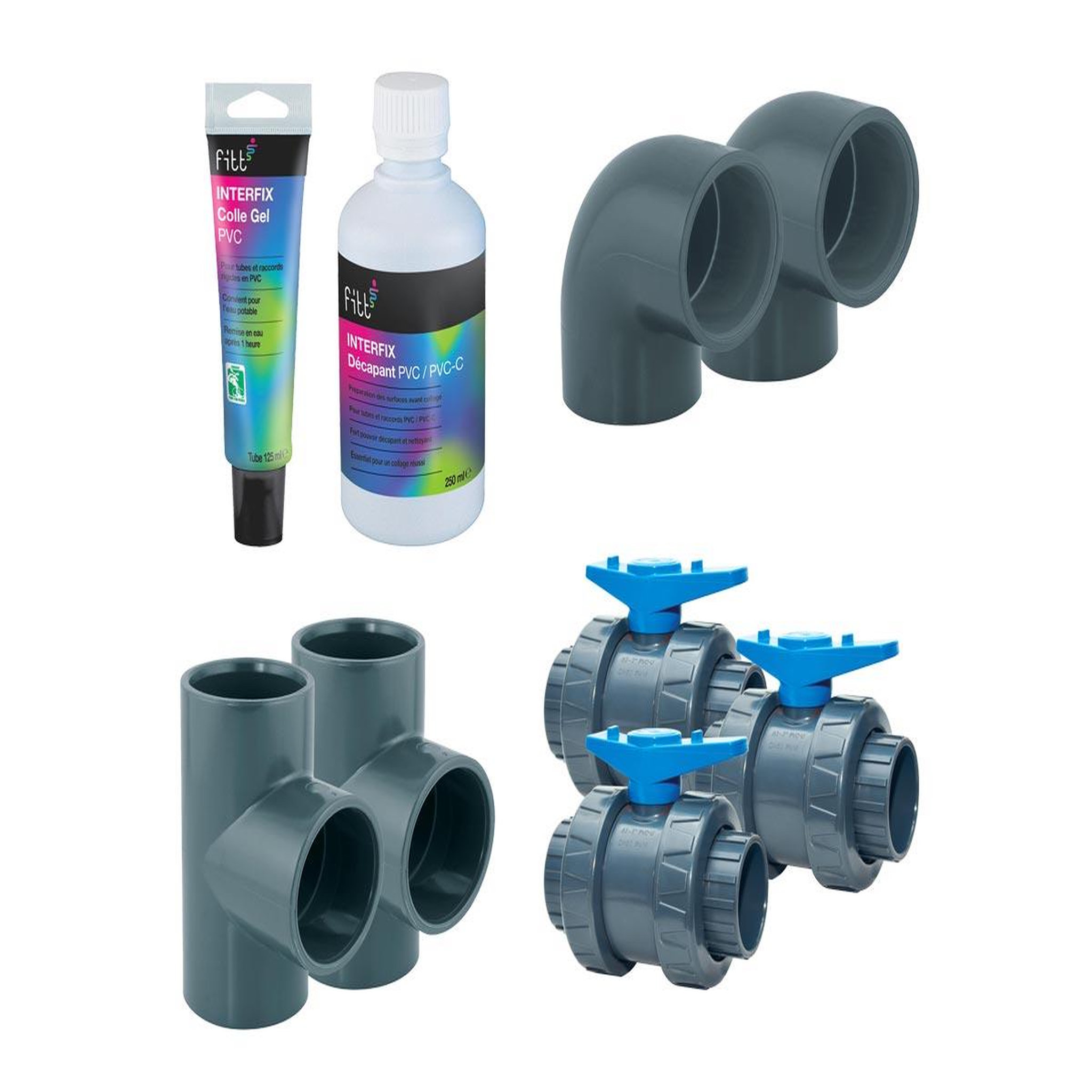 Poolex Kit by-pass Ø 50 mm pour pompe à chaleur - Poolex