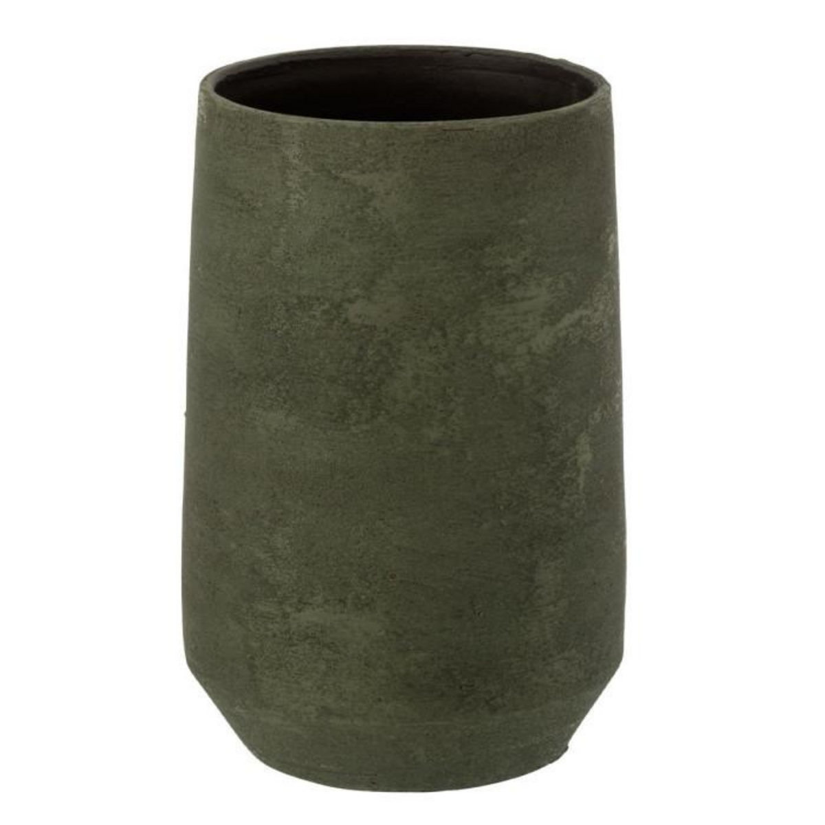 Paris Prix Vase Design en Céramique  Rugueux  25cm Vert