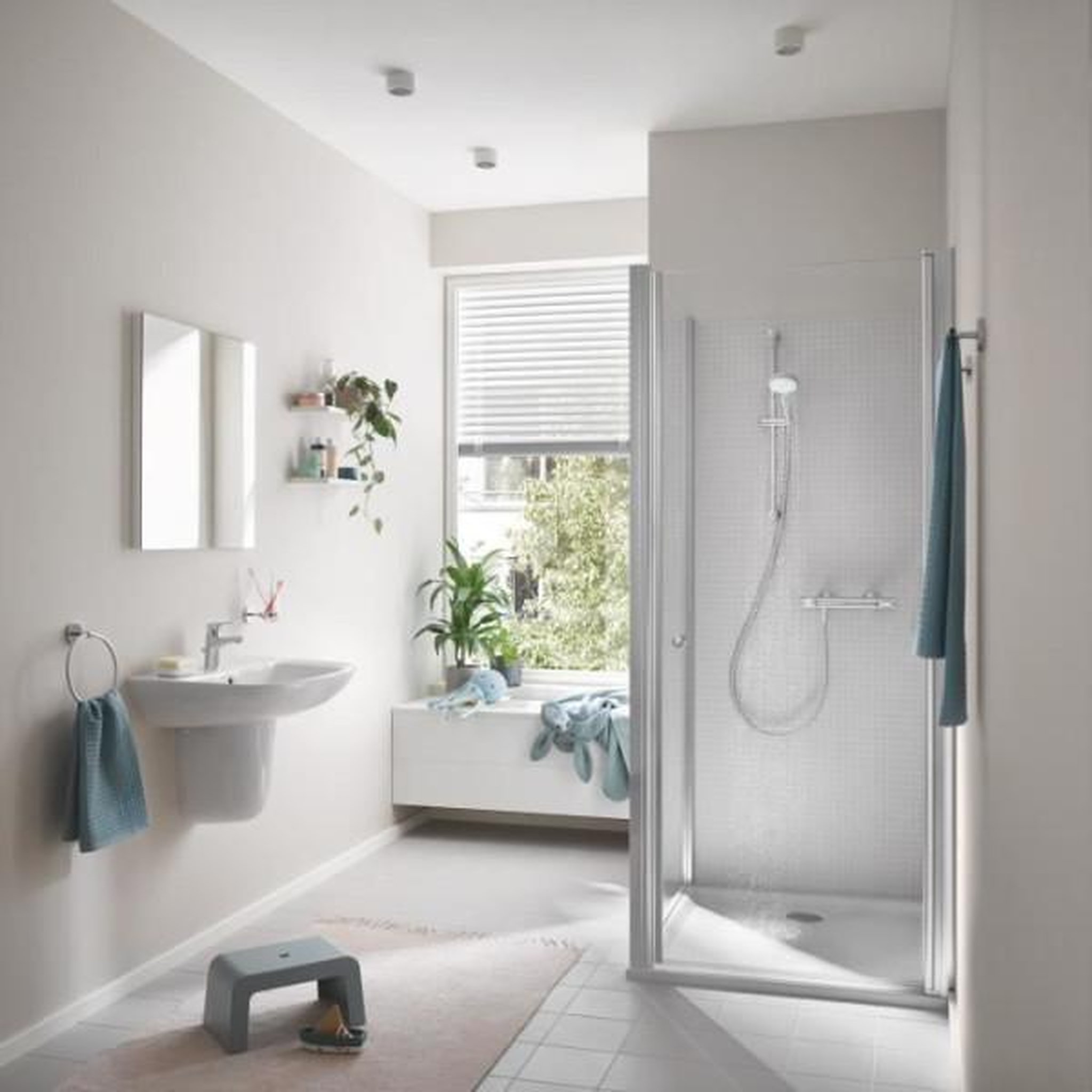 Voir la diapositive 5 : Grohe Mitigeur thermostatique douche grohe precision flow - montage mural - protection anti-brûlure - chromé