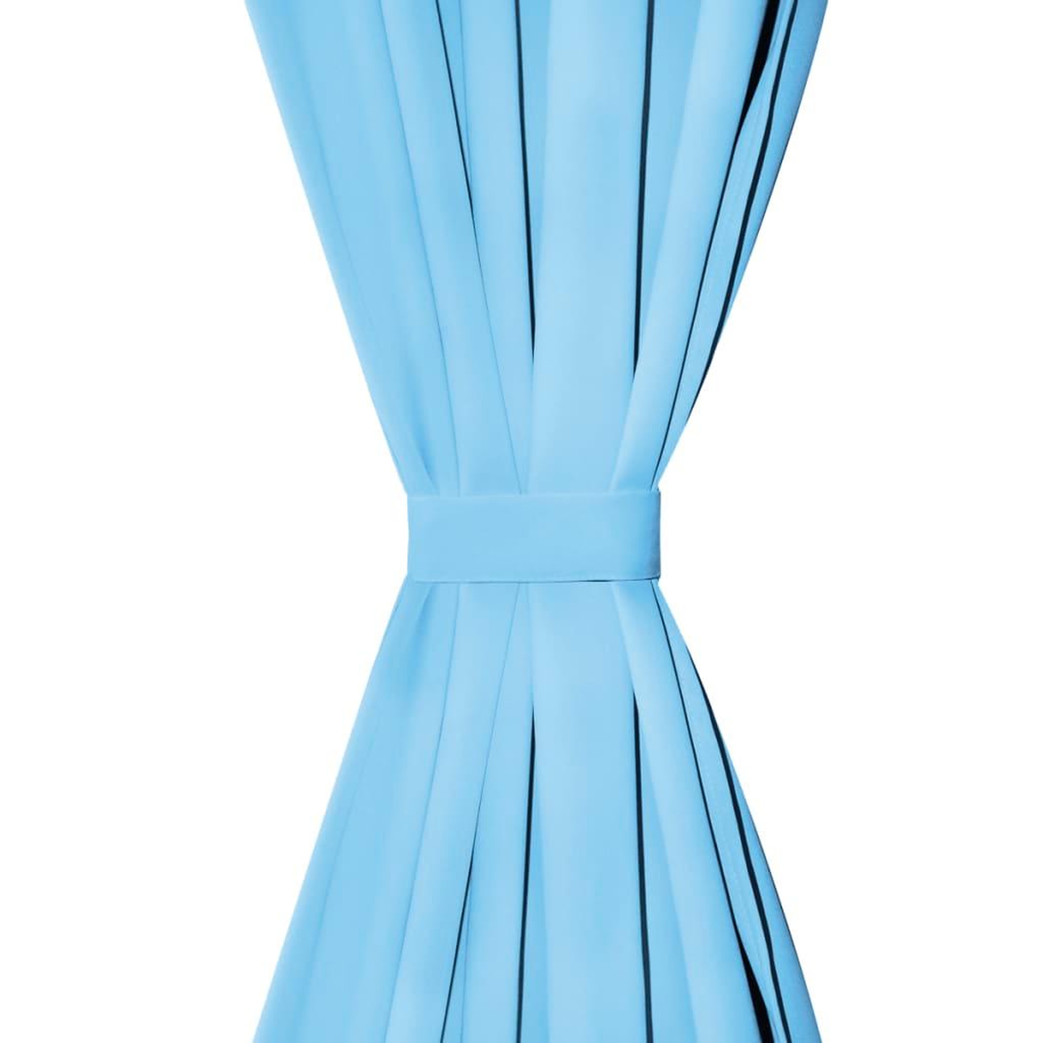Voir la diapositive 3 : VIDAXL Rideau avec œillets metalliques 2 pcs 135 x 175 cm Turquoise