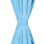 Voir la diapositive 3 : VIDAXL Rideau avec œillets metalliques 2 pcs 135 x 175 cm Turquoise