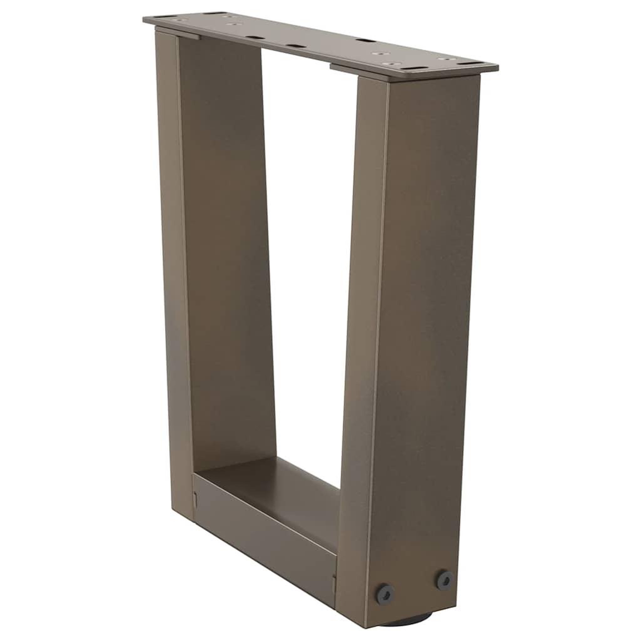 Voir la diapositive 4 : VIDAXL Pieds de table a manger forme V 2 pcs acier naturel acier