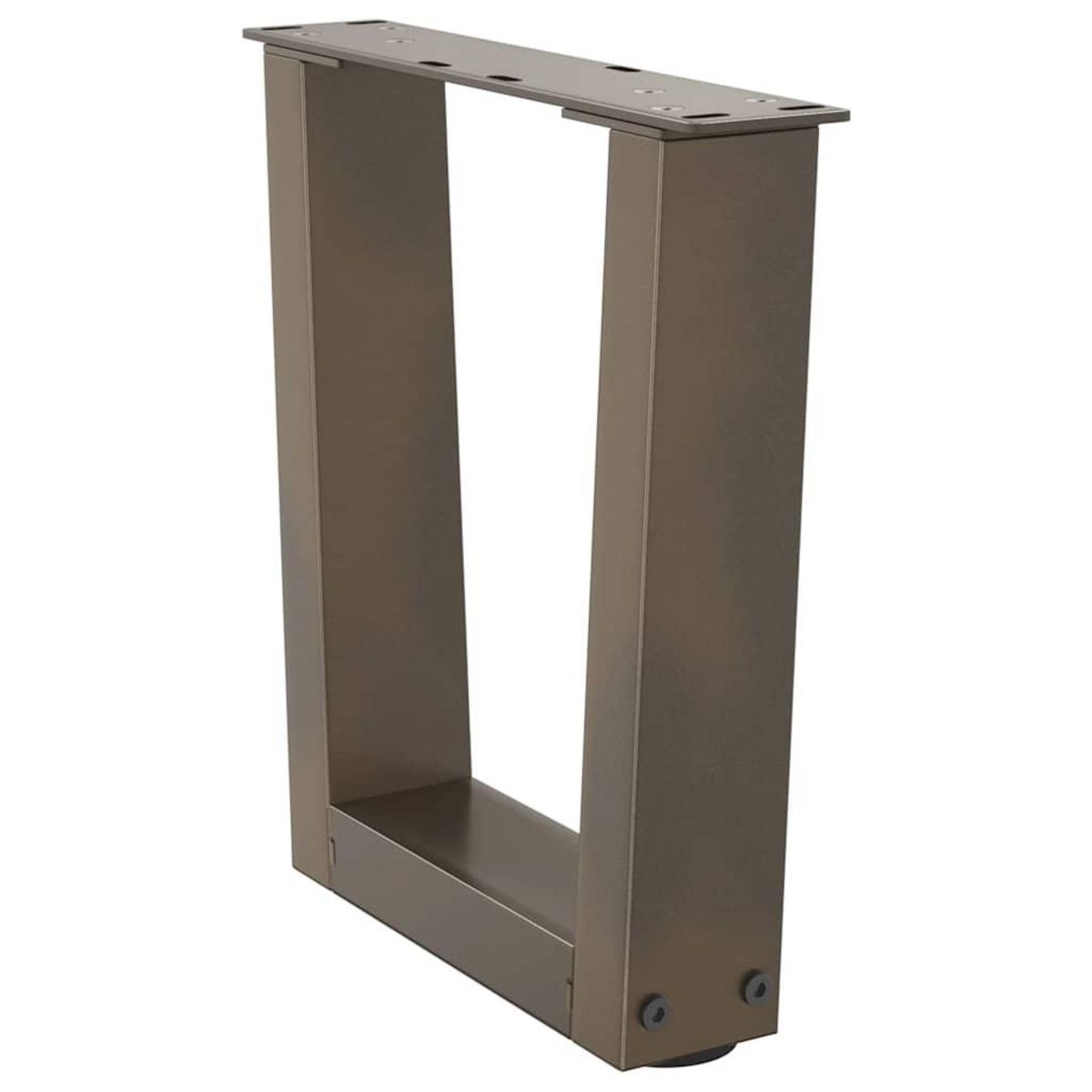 VIDAXL Pieds de table a manger forme V 2 pcs acier naturel acier