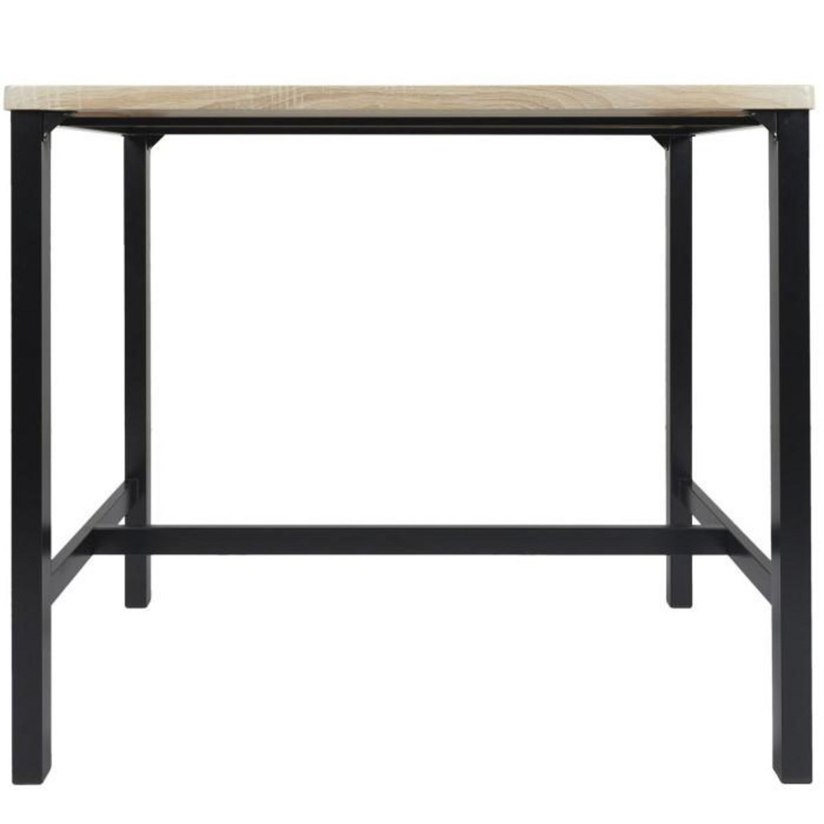 Paris Prix Ensemble Table de Bar & 4 Tabourets  Loka  100cm Noir