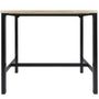 Voir la diapositive 2 : Paris Prix Ensemble Table de Bar & 4 Tabourets  Loka  100cm Noir