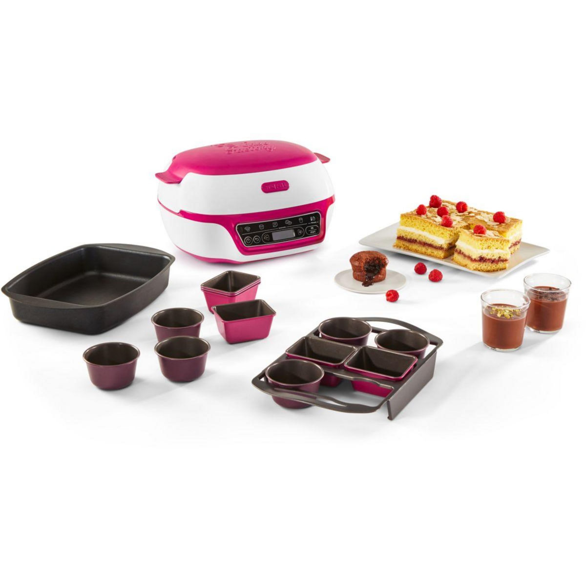 TEFAL Machine à gâteaux Cake Factory Délices KD810112