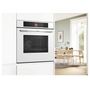 Voir la diapositive 5 : BOSCH Four intégrable multifonction 71l 60cm a+ pyrolyse blanc - HBG7741W1