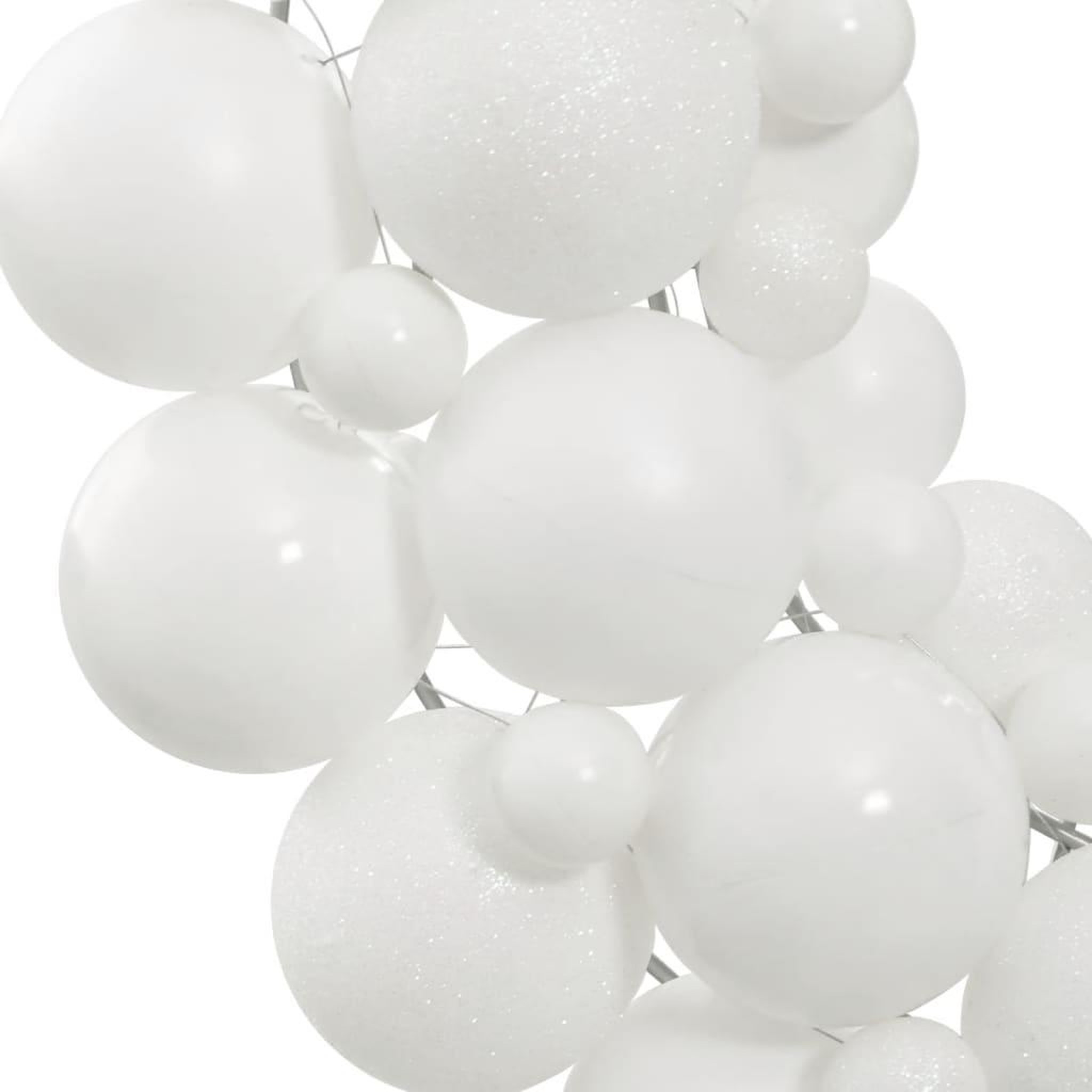Voir la diapositive 3 : VIDAXL Couronne de Noël blanc 45 cm polystyrene