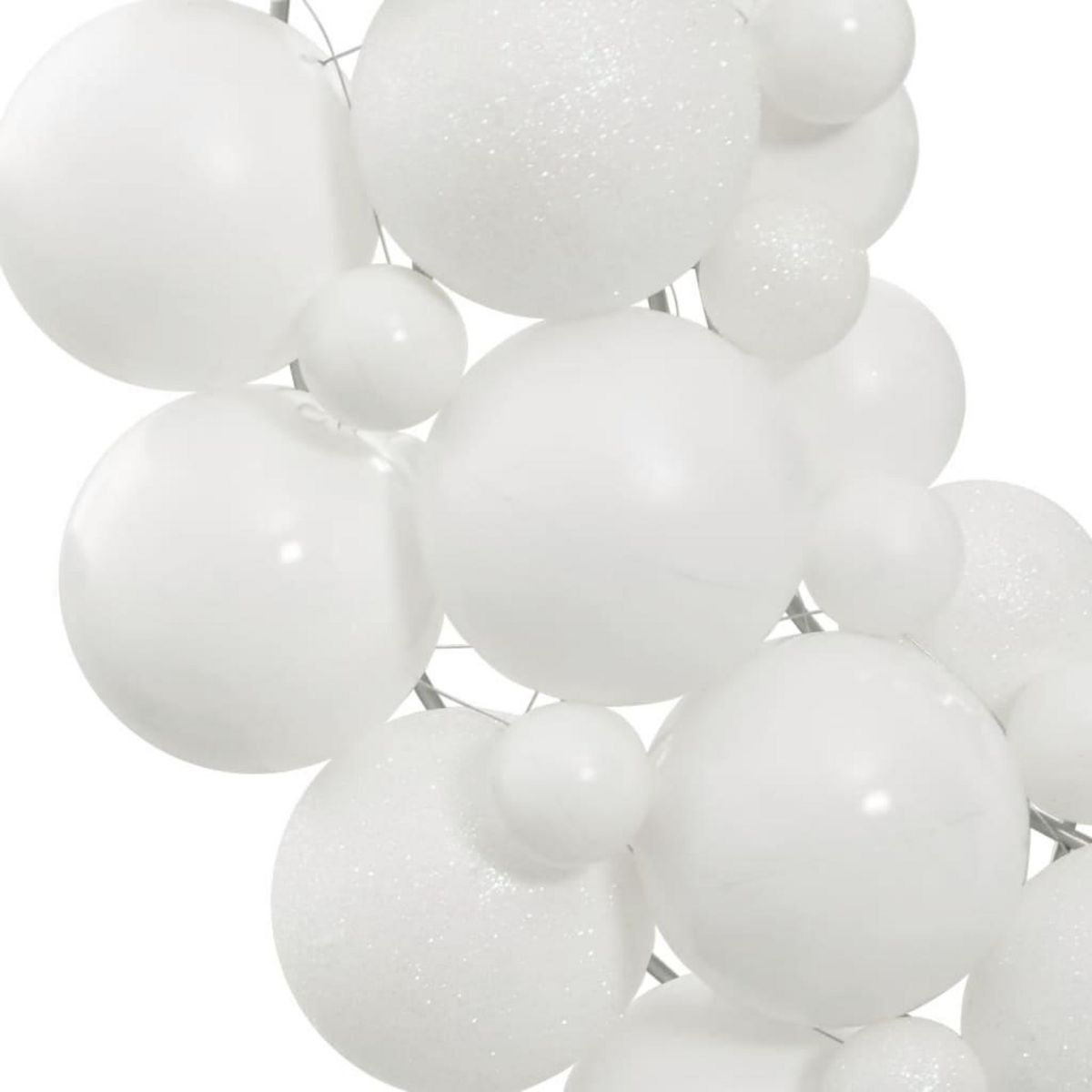 VIDAXL Couronne de Noël blanc 45 cm polystyrene