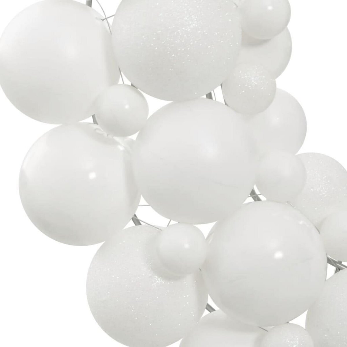 VIDAXL Couronne de Noël blanc 45 cm polystyrene