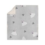 SOLEIL D'OCRE Plaid polaire sherpa microfibre imprimé 110x170 cm ANAIS gris, par Soleil d'ocre