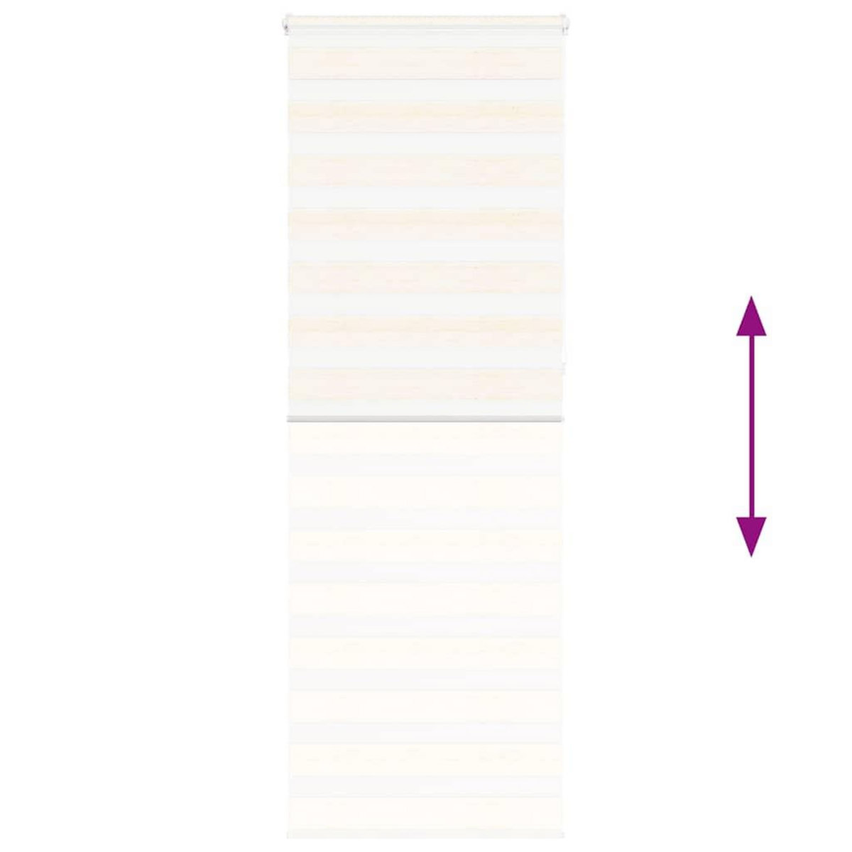 VIDAXL Store zebre beige marbre largeur du tissu 70,9 cm polyester