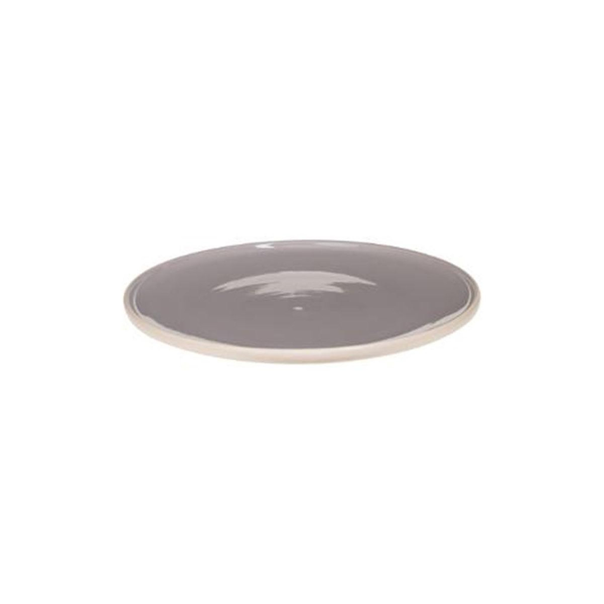 Voir la diapositive 2 : SECRET DE GOURMET Lot de 6 assiettes à dessert  sofia  20cm gris