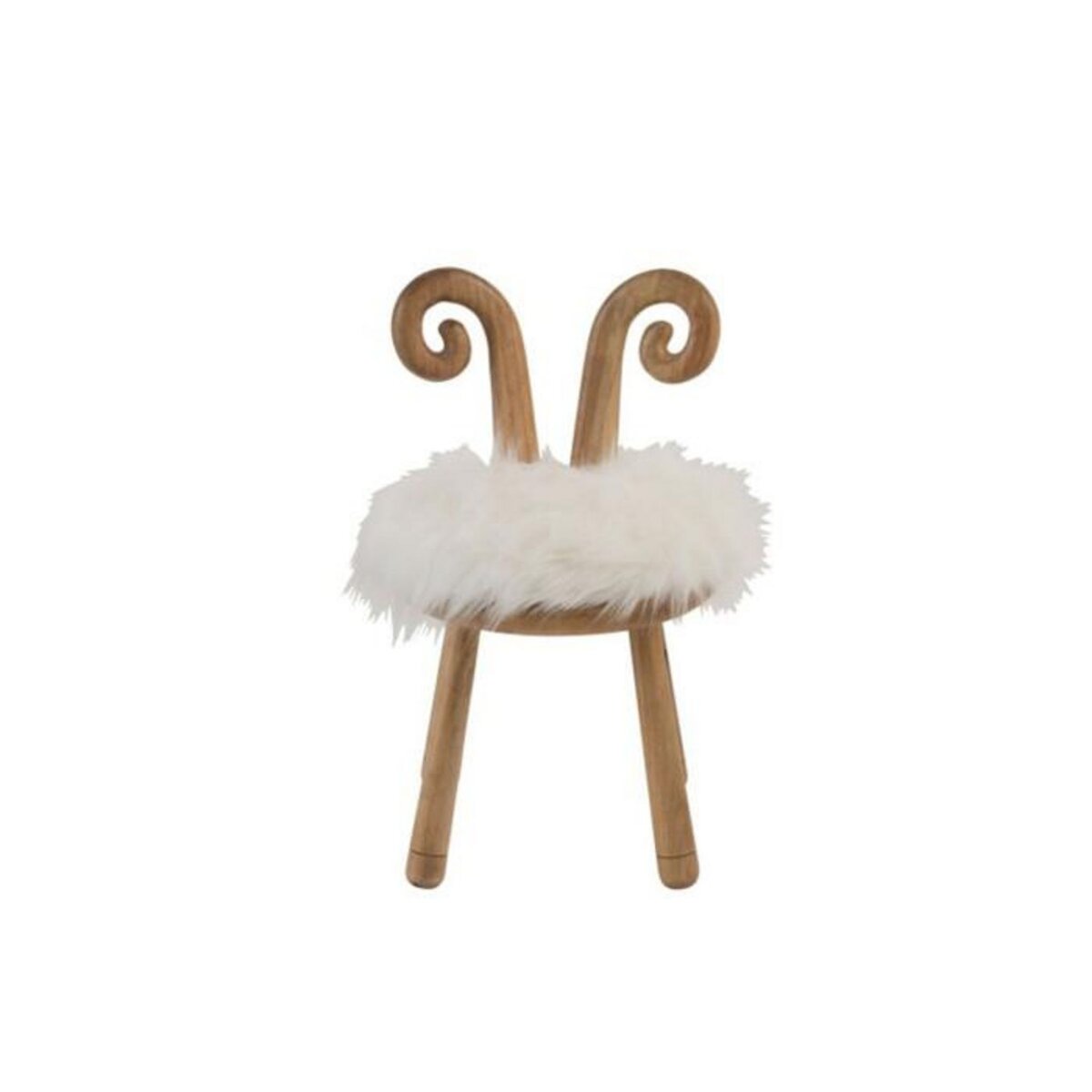 Paris Prix Chaise Enfant Design  Oreille Mouton  56cm Naturel