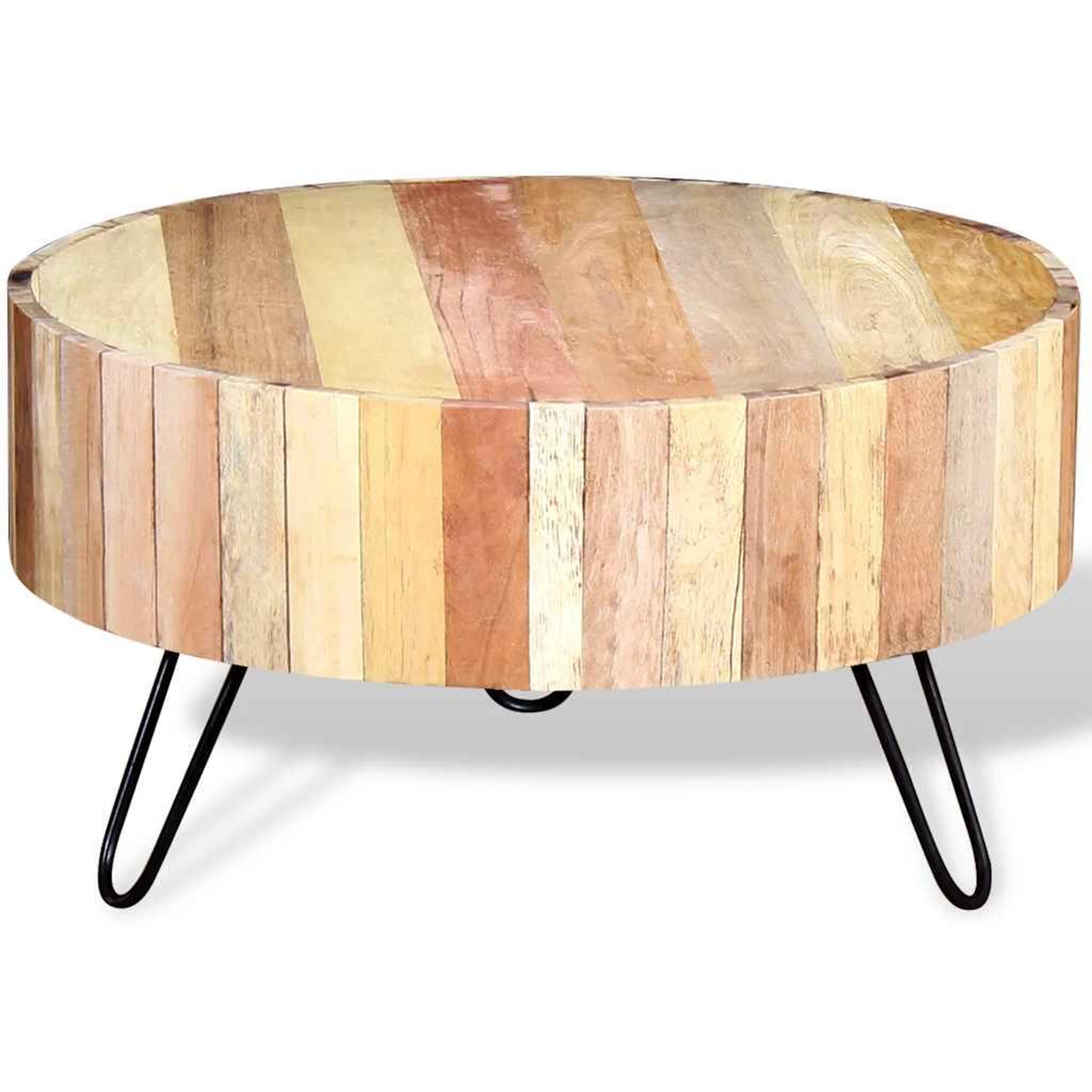 Voir la diapositive 5 : VIDAXL Table basse bois de recuperation massif