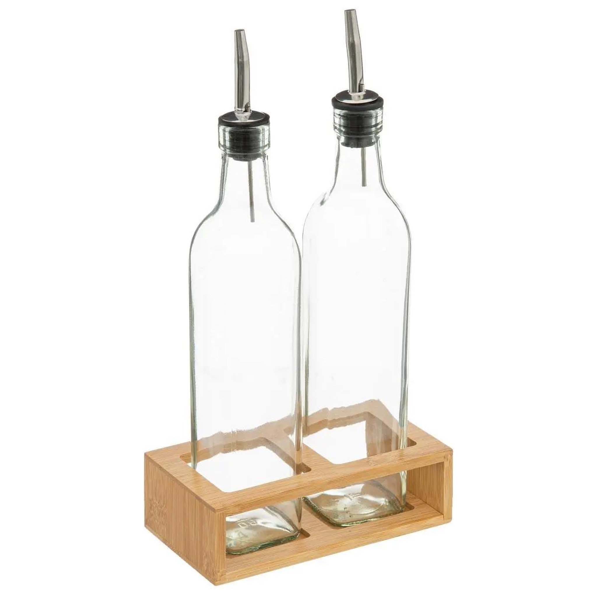 FIVE Set huile & vinaigre  bambou  32cm transparent