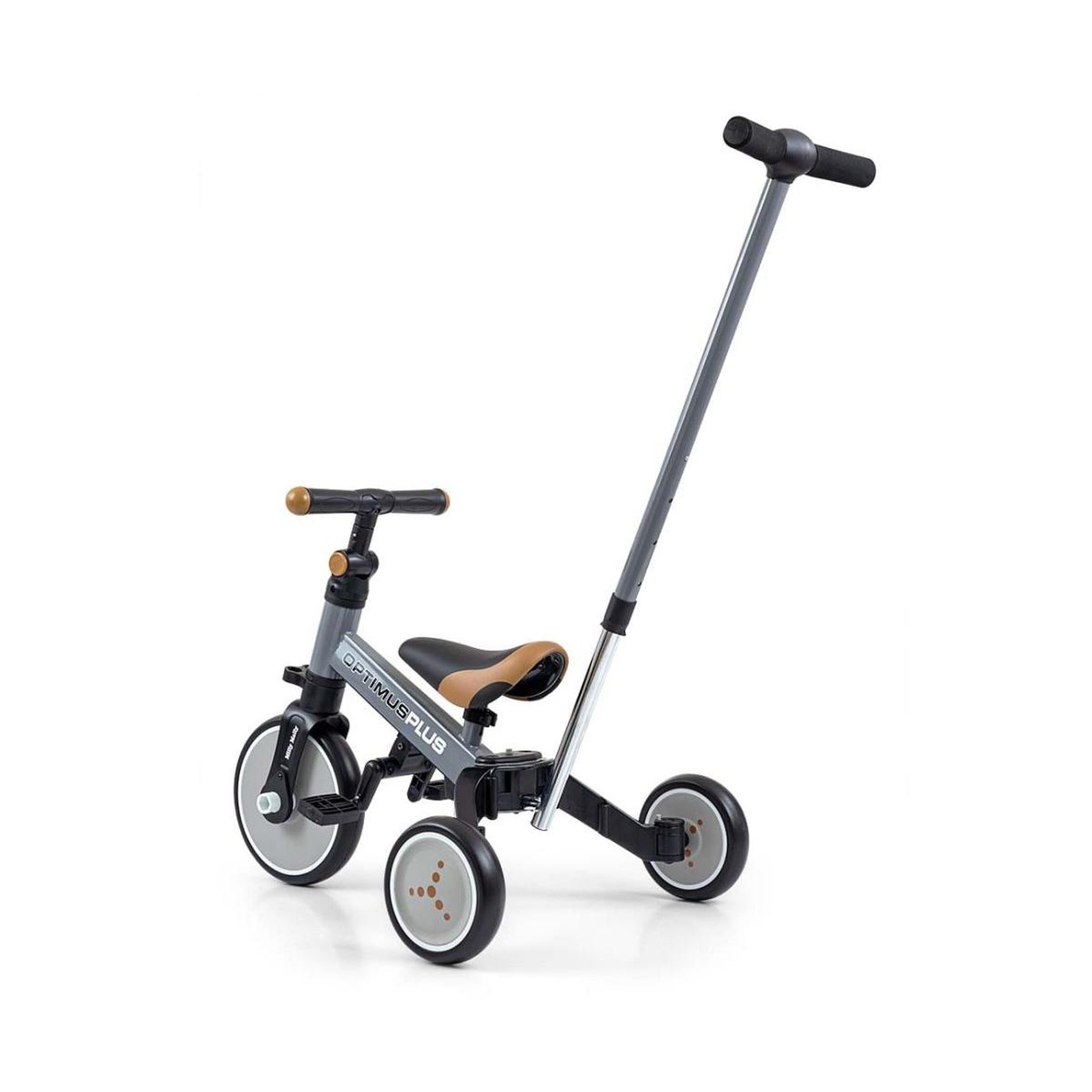 Voir la diapositive 2 : MILLY MALLY Vélo 4-en-1 Optimus Plus Gris