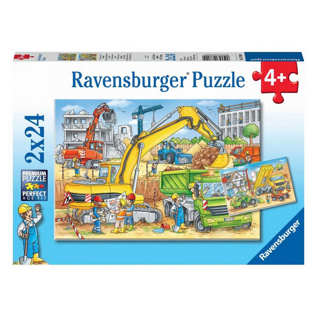 RAVENSBURGER Puzzles 2x24 p - beaucoup de travail sur le chantier