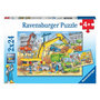 Voir la diapositive 1 : RAVENSBURGER Puzzles 2x24 p - beaucoup de travail sur le chantier