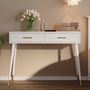 Voir la diapositive 2 : MERAX Coiffeuse coloris blanc mdf