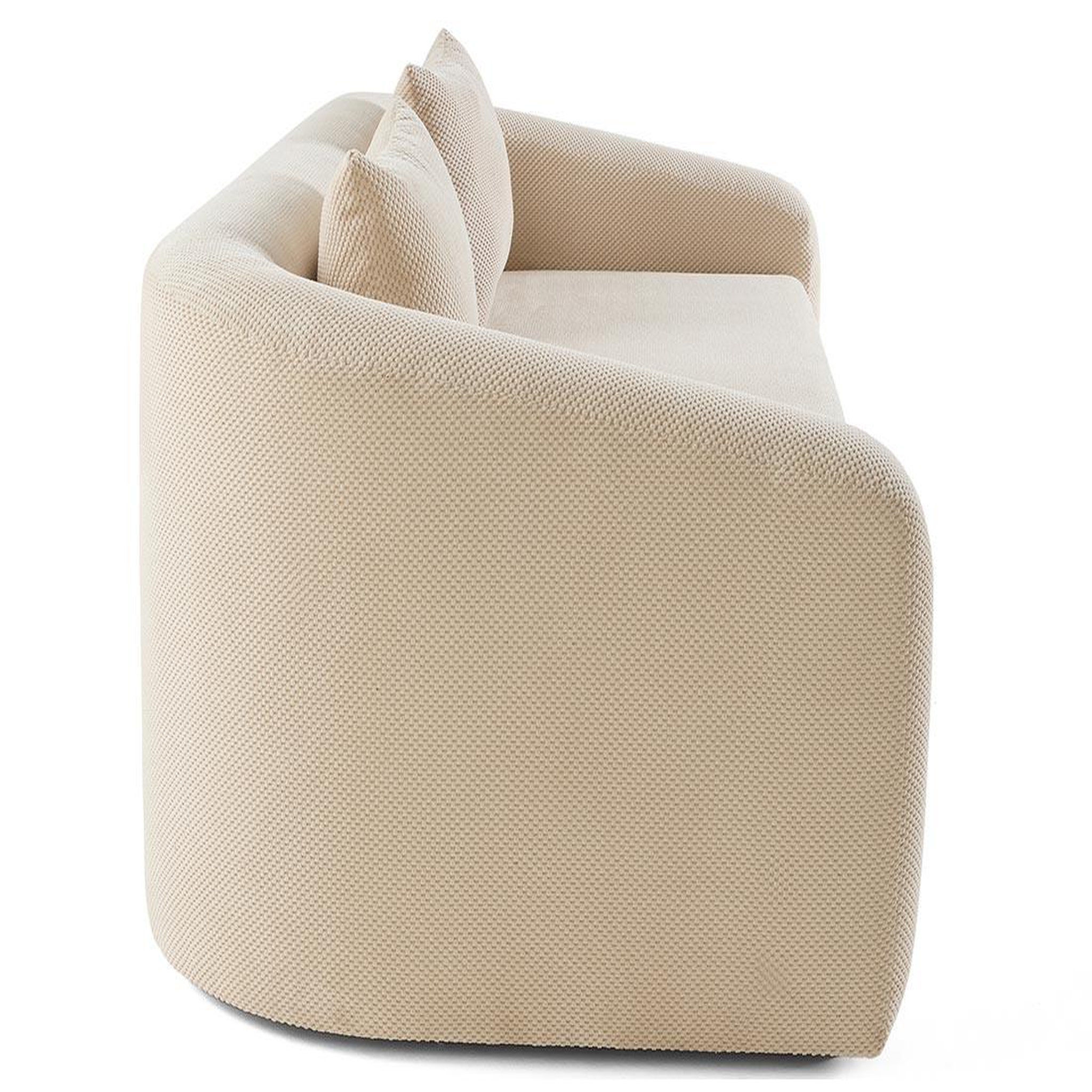 Voir la diapositive 6 : BEST MOBILIER Nuvia - canapé convertible déplimousse 3 places en velours texturé