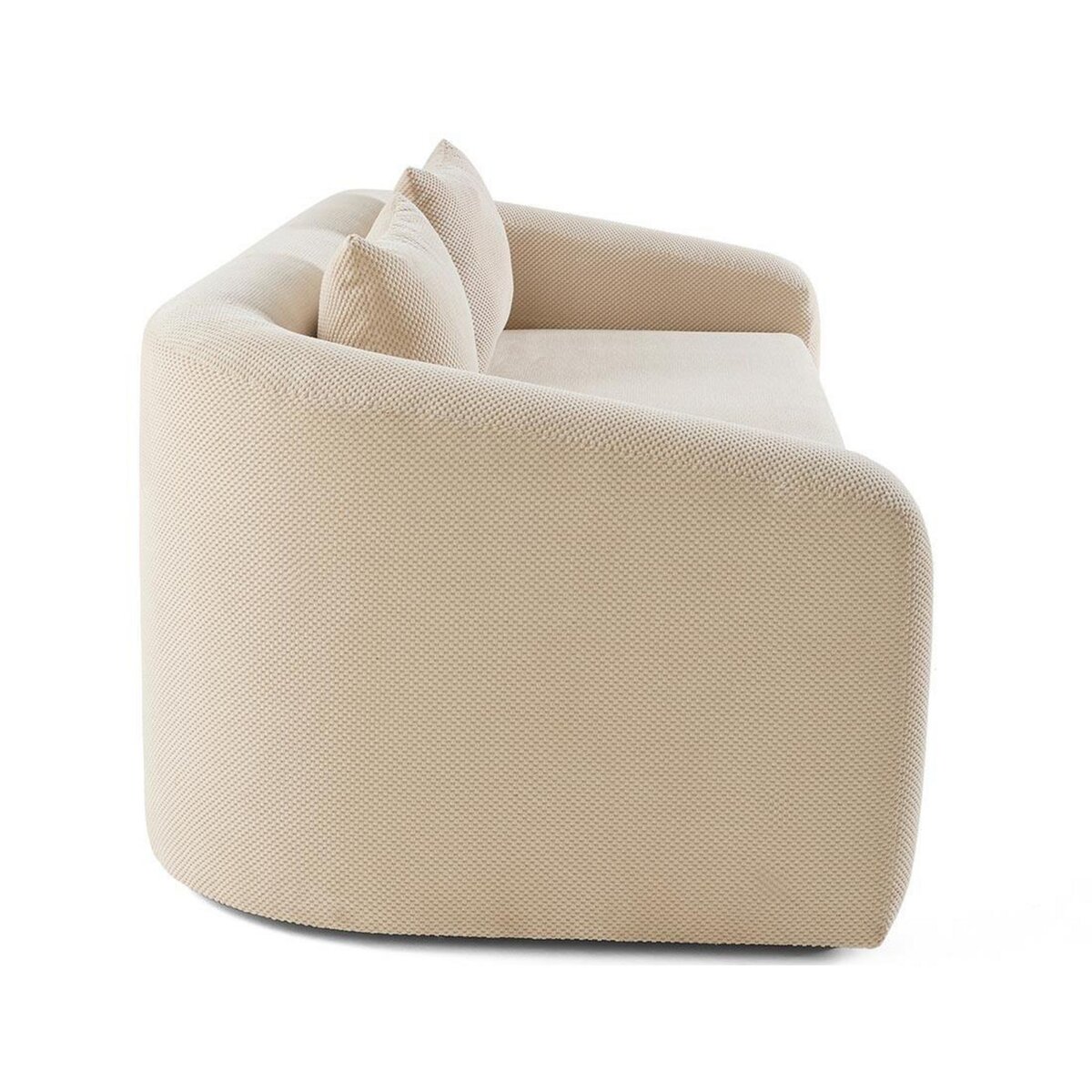 BEST MOBILIER Nuvia - canapé convertible déplimousse 3 places en velours texturé