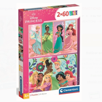 CLEMENTONI Puzzle 2 x 60 pièces - Disney Princess - CLEMENTONI