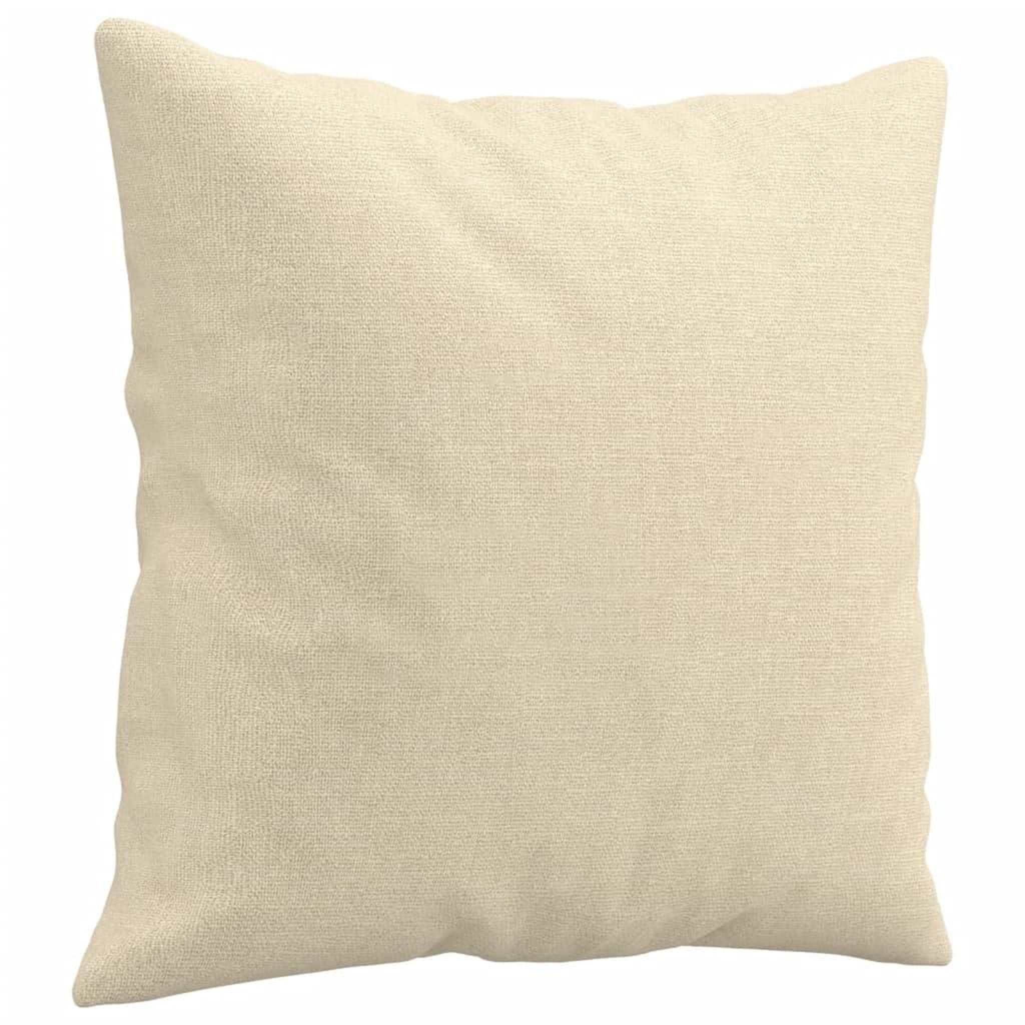 Voir la diapositive 5 : VIDAXL Ensemble de canapes 2 pcs avec coussins creme tissu
