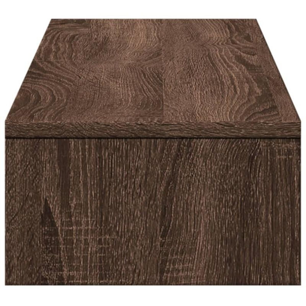 VIDAXL Support de moniteur avec tiroirs chêne marron bois d ingénierie