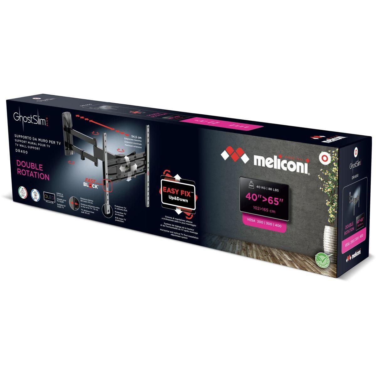 Meliconi Support mural TV GS DR 400 PLUS FB