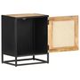 Voir la diapositive 2 : VIDAXL Table de chevet 40x30x50 cm Bois de manguier et canne naturelle