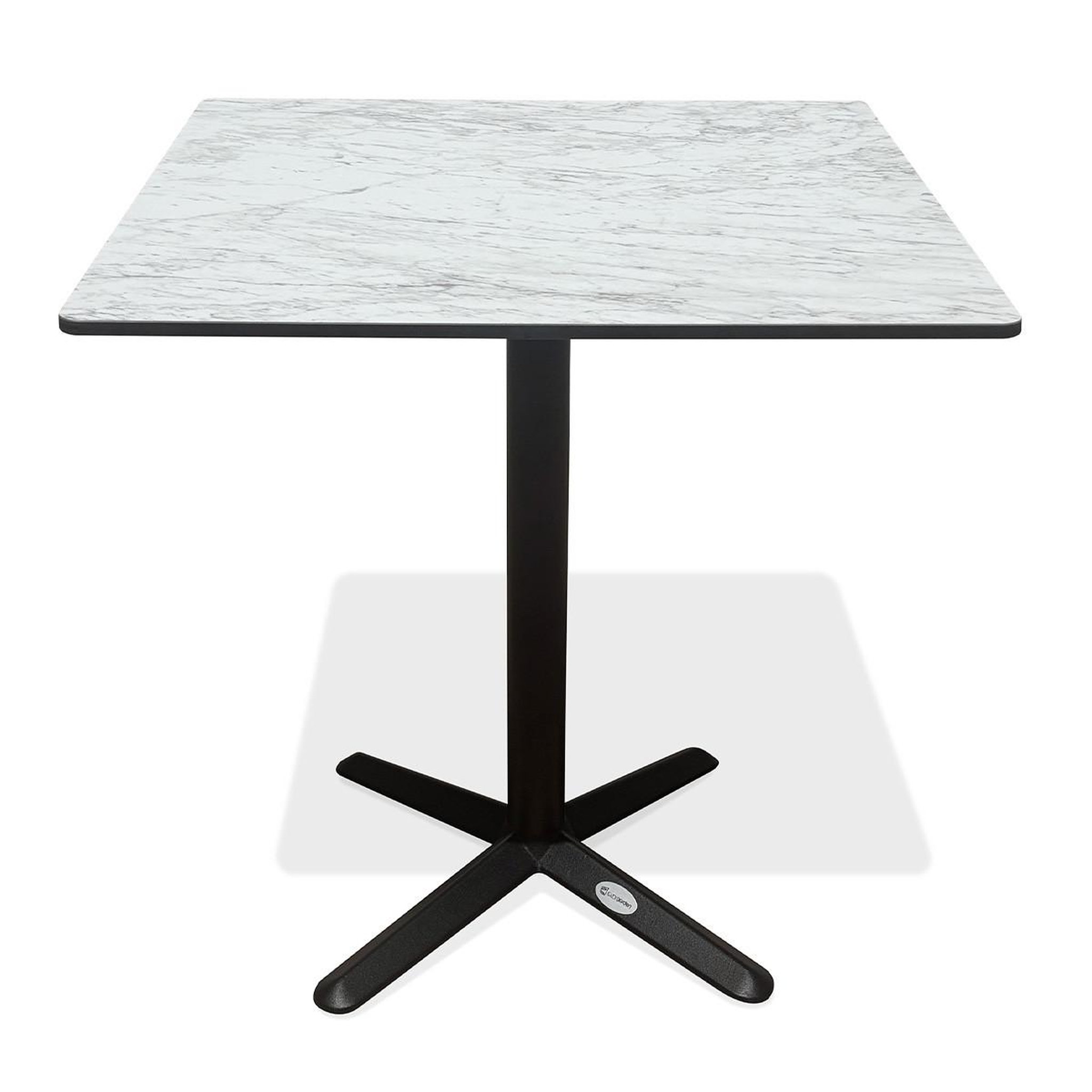 Paris Prix Table de jardin carrée  bistro  70cm blanc