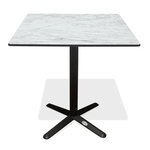 Paris Prix Table de Jardin Carrée  Bistro  70cm Blanc