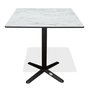 Voir la diapositive 1 : Paris Prix Table de Jardin Carrée  Bistro  70cm Blanc
