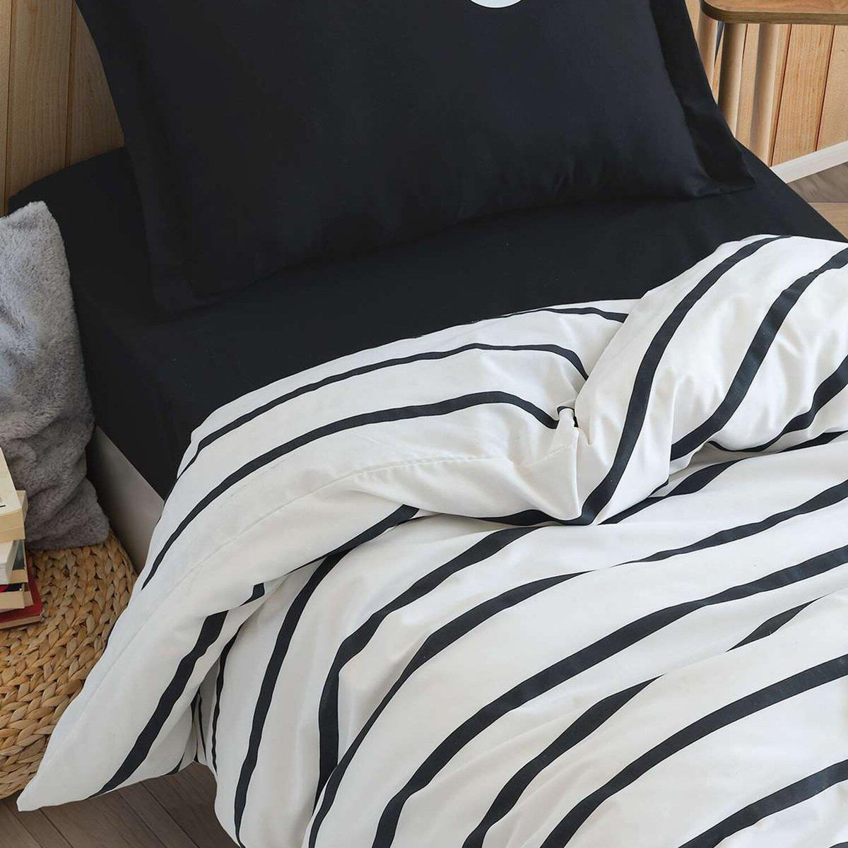 Home collection Parure de lit enfant avec taie(s) en coton polyester Funny