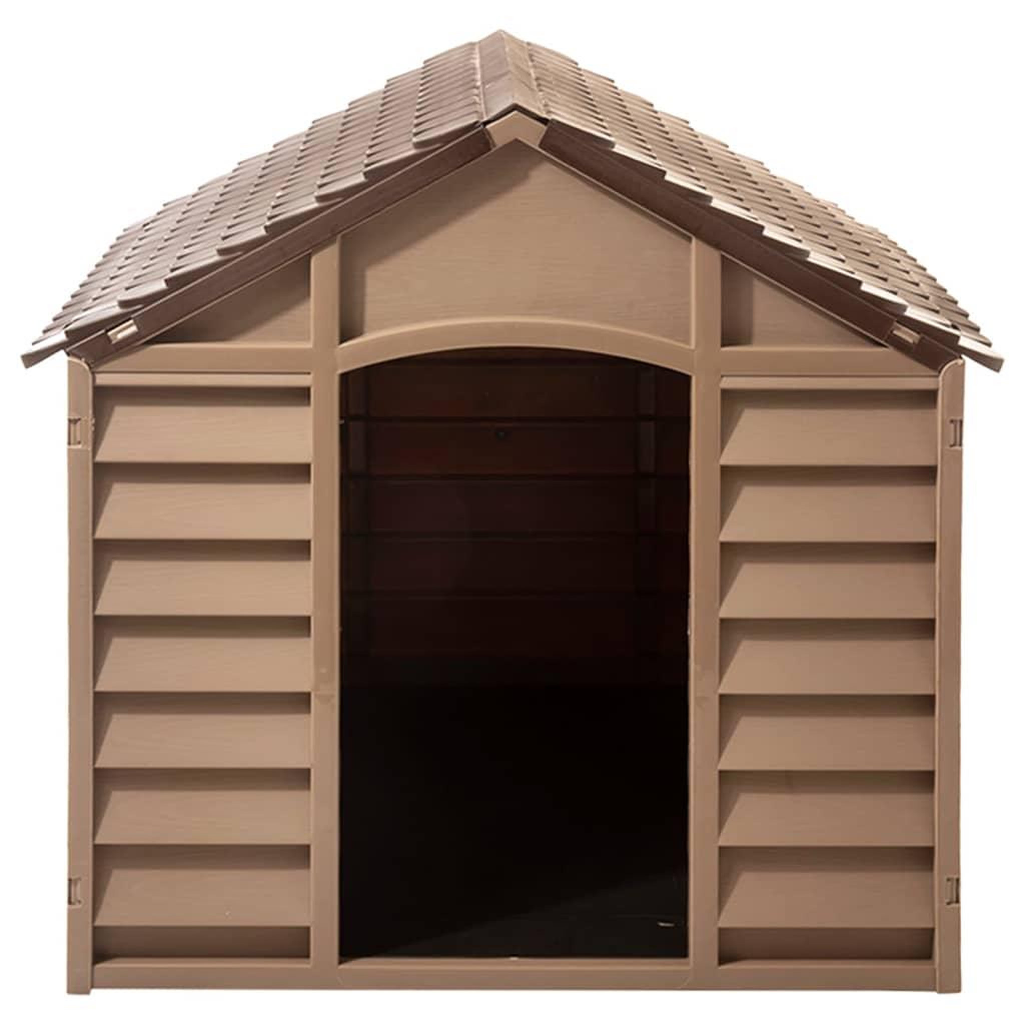 Voir la diapositive 3 : VIDAXL Niche pour chien Marron 86x84x82 cm Polypropylene