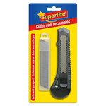 SUPERTITE Cutter Supertite avec 5 lames de rechange – Précision et praticité