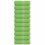 Voir la diapositive 1 : VIDAXL Serviettes de visage 10 pcs vert pomme 30x30 cm 100% coton