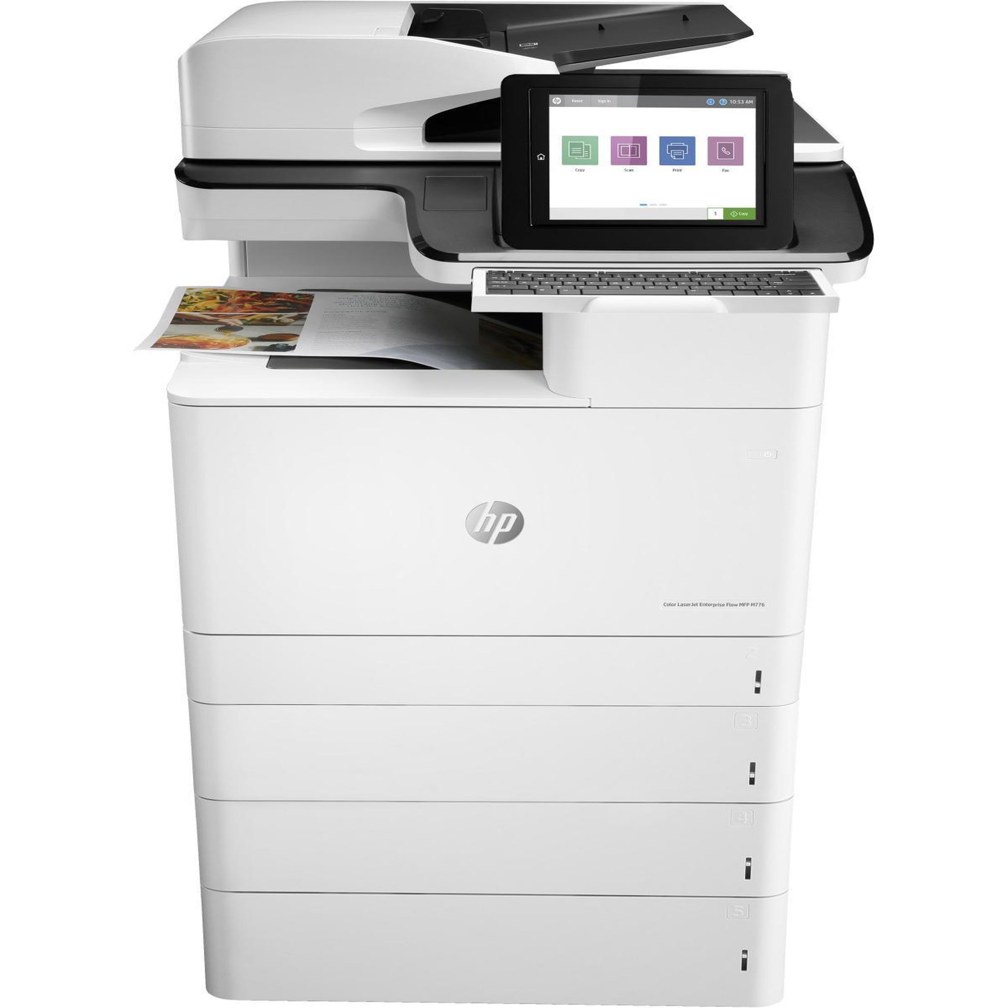 Voir la diapositive 2 : HP Imprimante multifonction hp 3wt91a laserjet enterprise flow m776z a3 1200 x 1200 ppp 46 ppm wi-fi noir