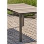 Voir la diapositive 3 : Paris Prix Table de Jardin Imitation Bois  Boston  150cm Gris Anthracite