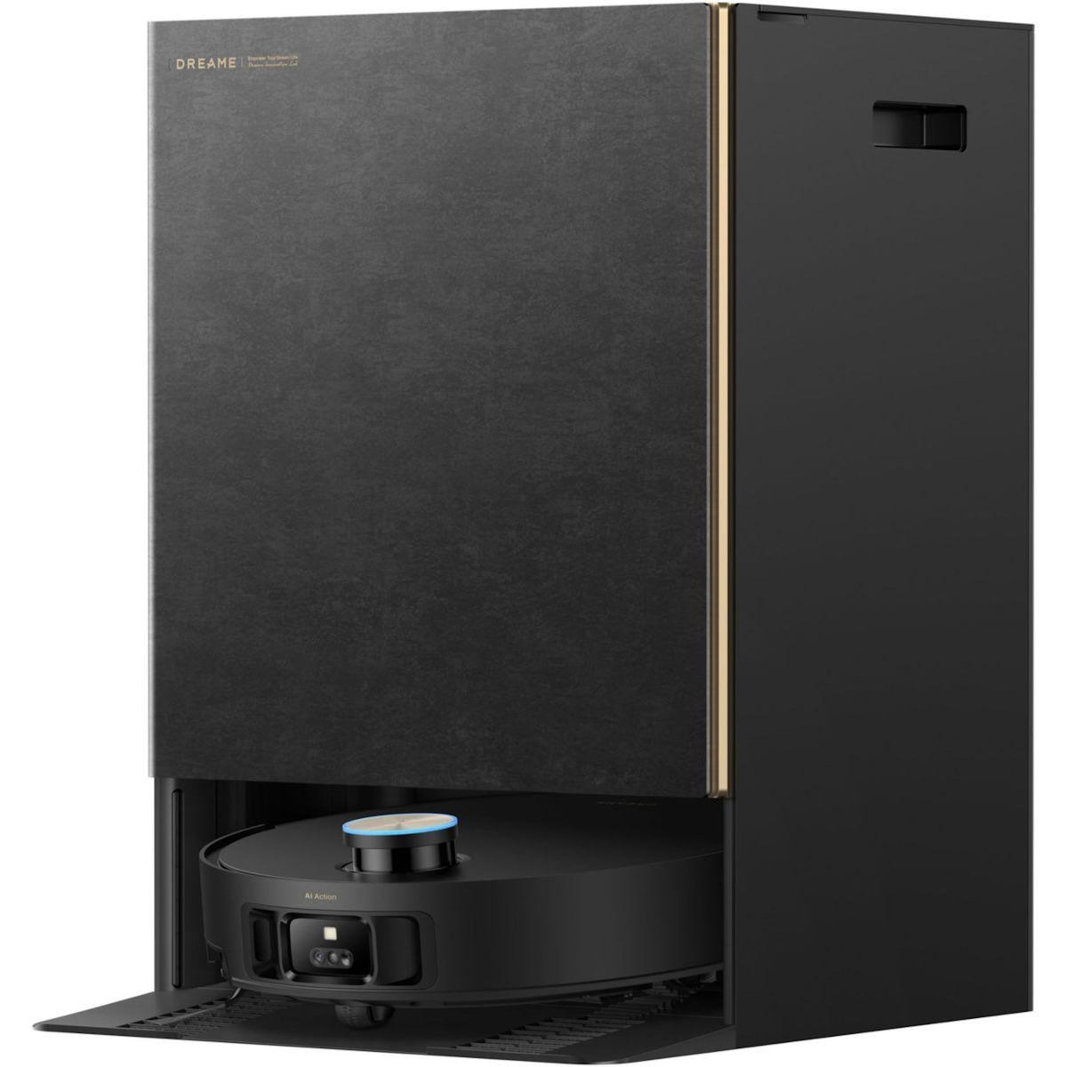 DREAME Robot Aspirateur Laveur MatriX10 Ultra noir avec serpillères auto-interchangeables