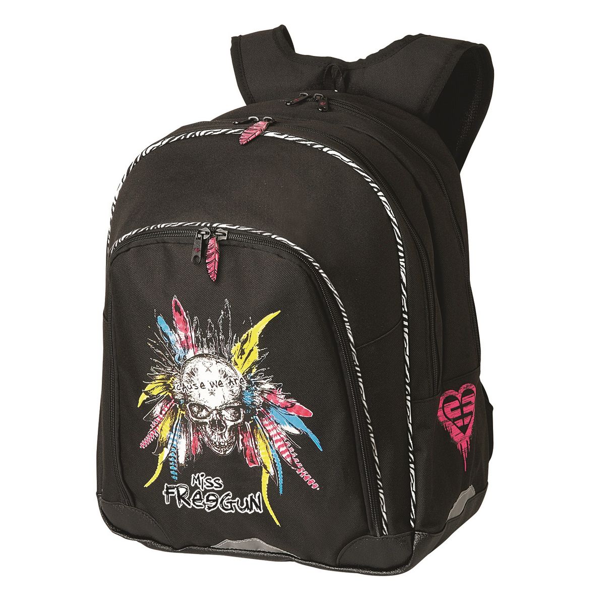 OBERTHUR Sac à dos Miss Freegun tête de mort