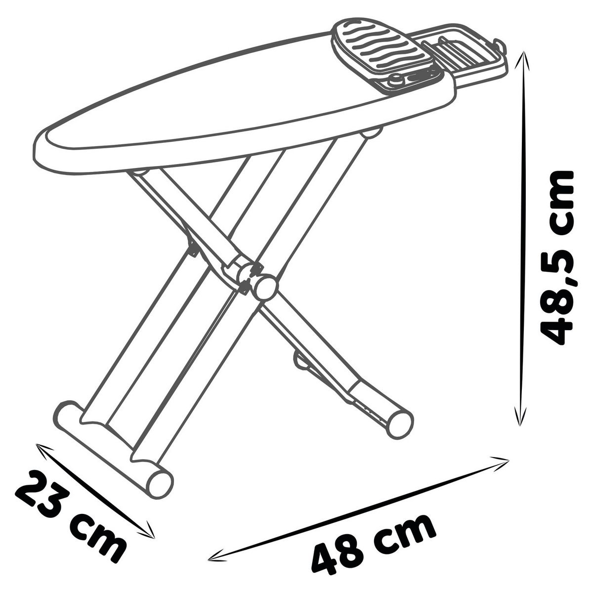 SMOBY Table à repasser + Centrale vapeur